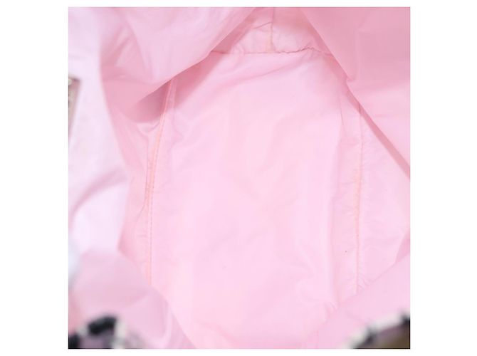 Miu Miu Pouch Canvas Pink Silver - vista 17