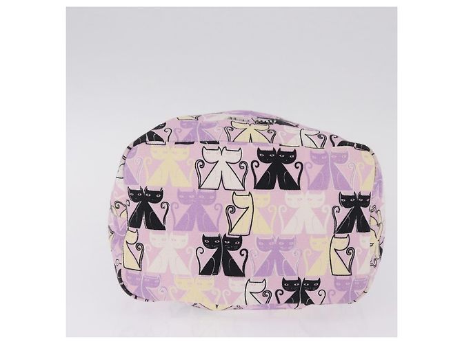 Miu Miu Pouch Canvas Pink Silver - vista 8