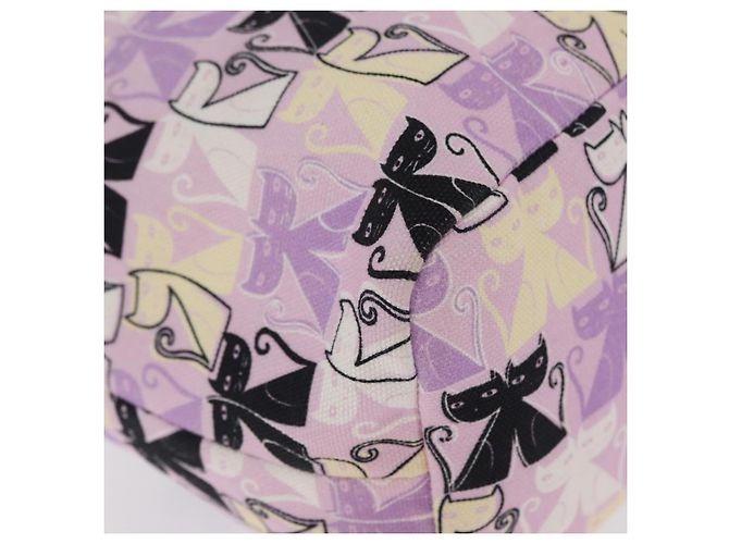 Miu Miu Pouch Canvas Pink Silver - vista 9