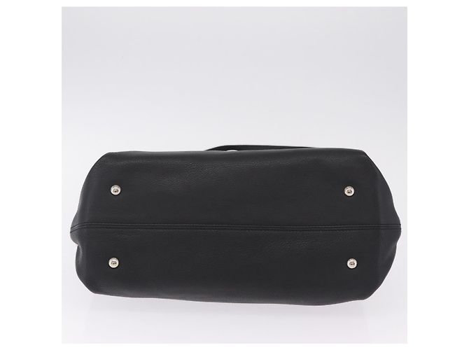 Salvatore Ferragamo Sofia Gancini Bag Leather 2way Black Silver - vista 13