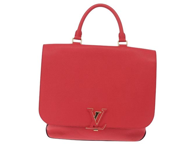 LOUIS VUITTON Parnasea Volta Hand Bag Leather Red M50287 LV - vista 13