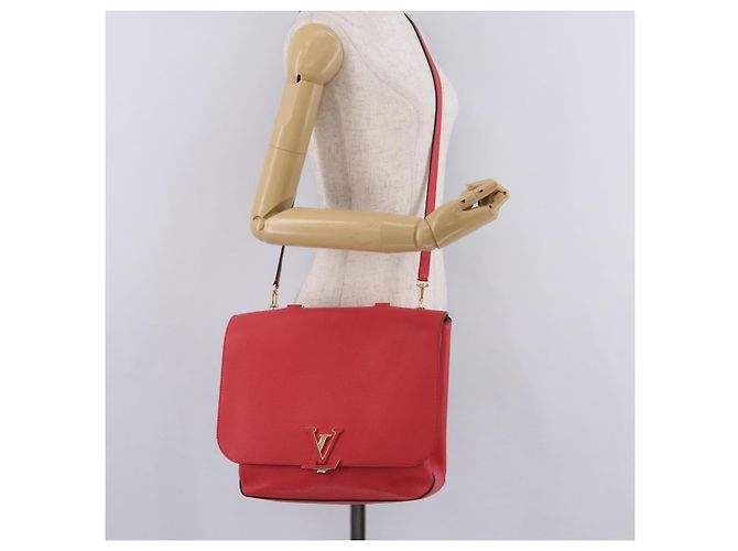 LOUIS VUITTON Parnasea Volta Hand Bag Leather Red M50287 LV - vista 38