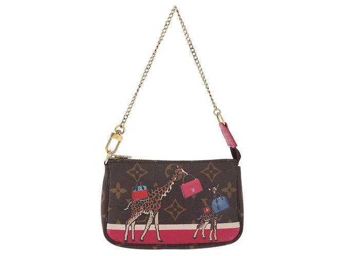 LOUIS VUITTON Monogram Giraffe Mini Pochette Accessoires M62087 - vista 13