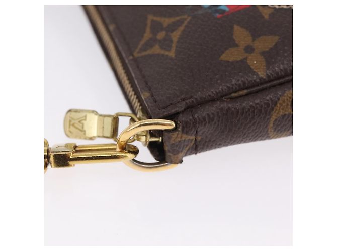 LOUIS VUITTON Monogram Giraffe Mini Pochette Accessoires M62087 - vista 5