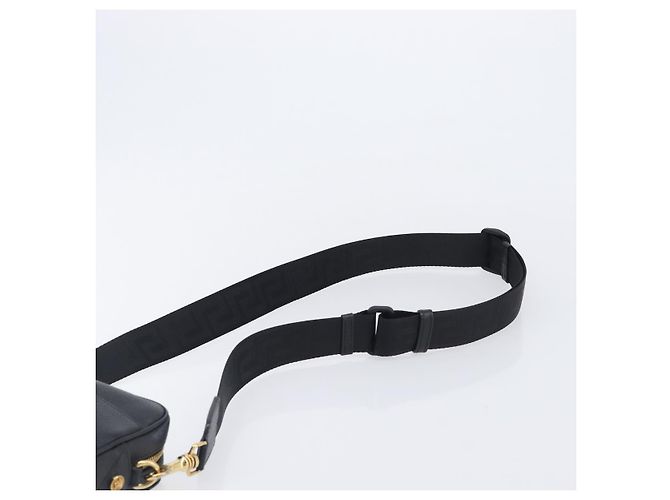 VERSACE Shoulder Bag Leather Black Gold - vista 8