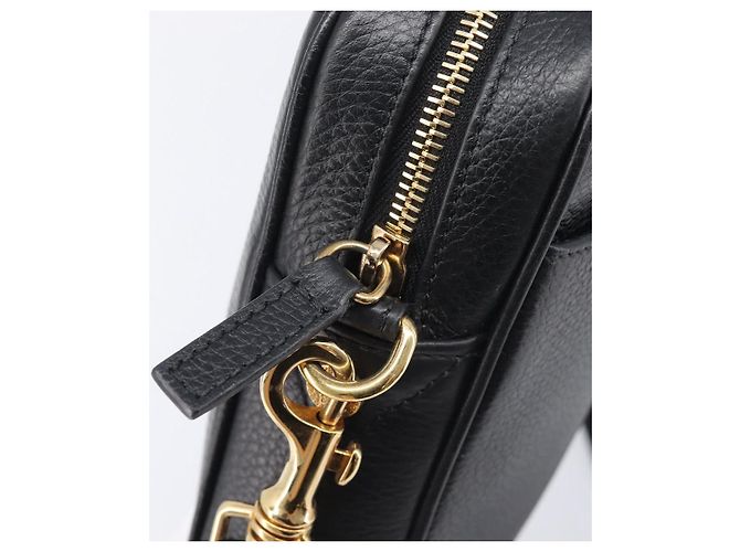 VERSACE Shoulder Bag Leather Black Gold - vista 9