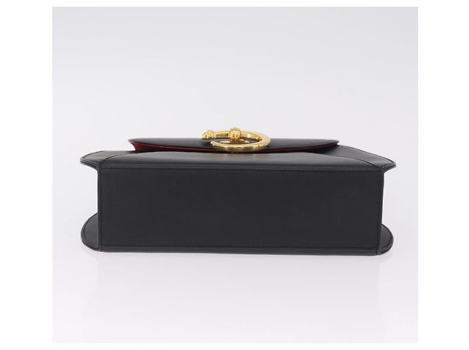 Panthère Cartier PANTHERE Shoulder Bag Leather Black Gold - vista 10