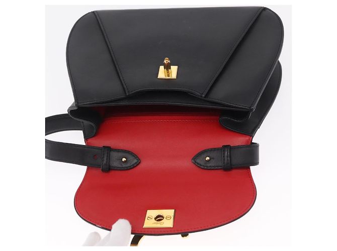 Panthère Cartier PANTHERE Shoulder Bag Leather Black Gold - vista 16
