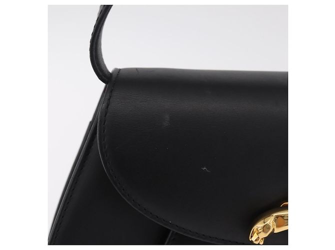 Panthère Cartier PANTHERE Shoulder Bag Leather Black Gold - vista 3