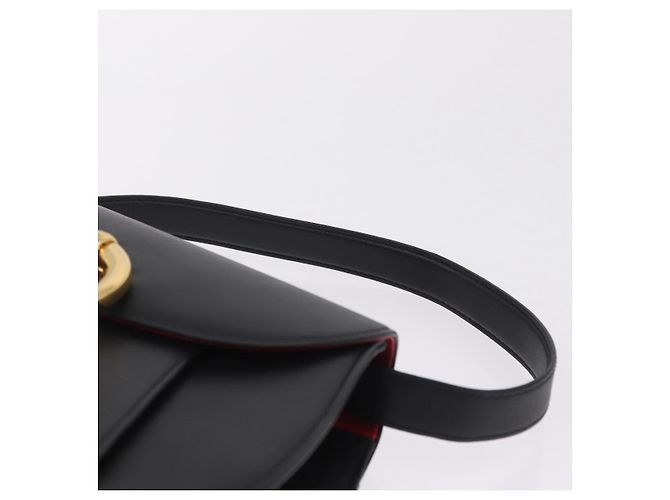 Panthère Cartier PANTHERE Shoulder Bag Leather Black Gold - vista 9
