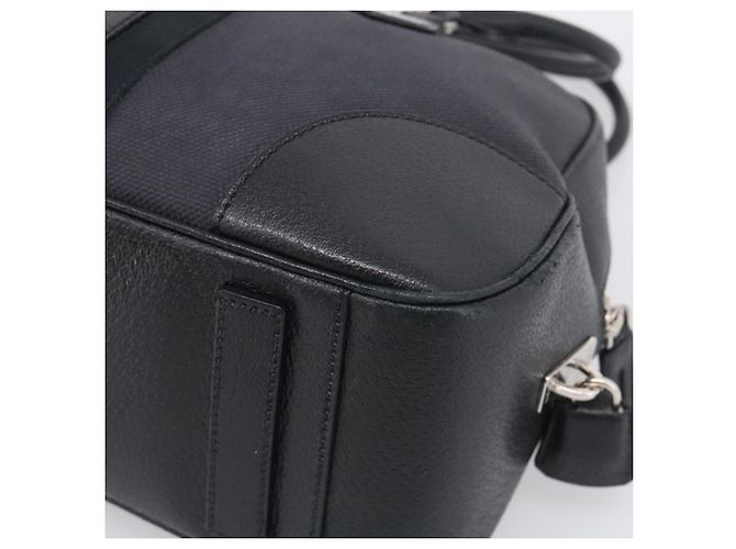 PRADA Hand Bag Canvas Black Silver - view 12