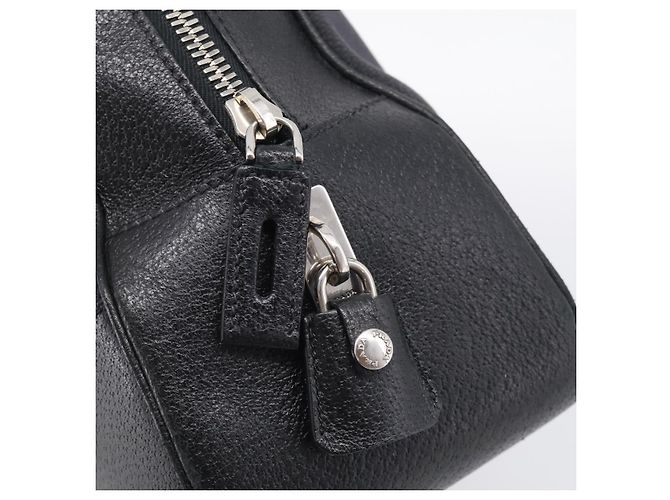 PRADA Hand Bag Canvas Black Silver - view 14