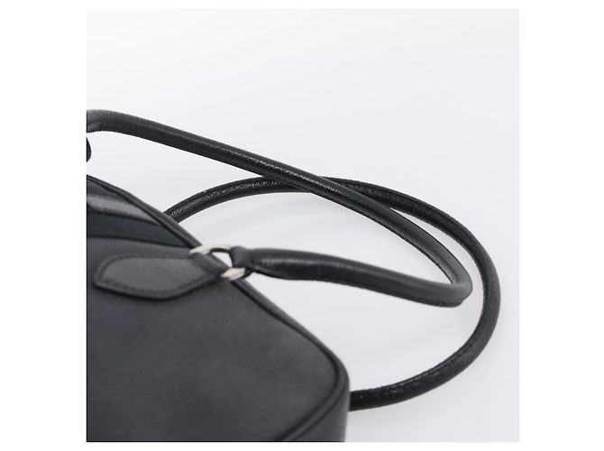PRADA Hand Bag Canvas Black Silver - view 8