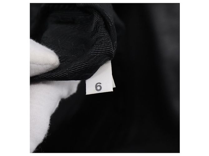 PRADA Hand Bag Nylon Black Silver - view 12