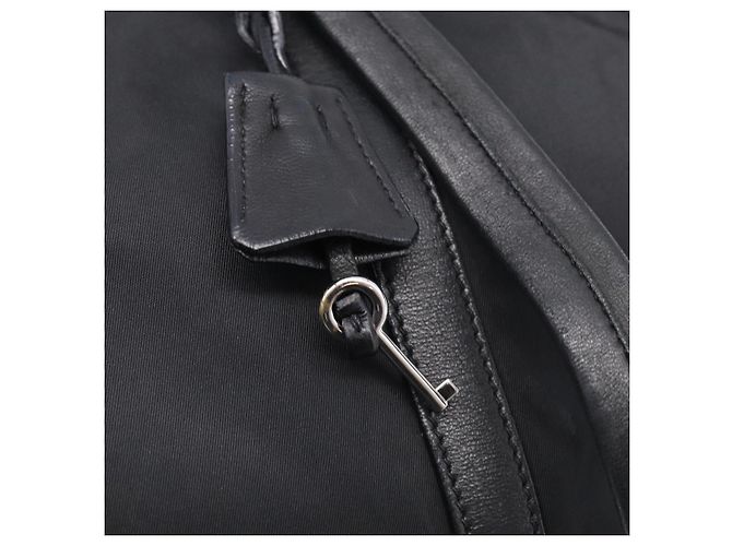 PRADA Hand Bag Nylon Black Silver - view 20