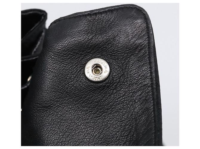 PRADA Hand Bag Nylon Black Silver - view 23