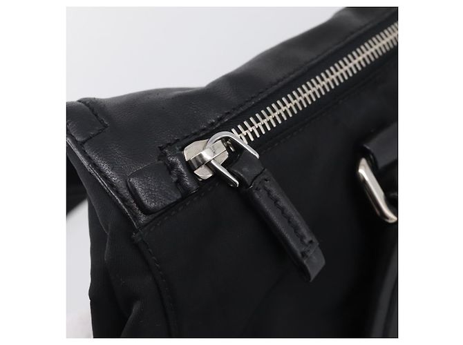 PRADA Hand Bag Nylon Black Silver - view 30