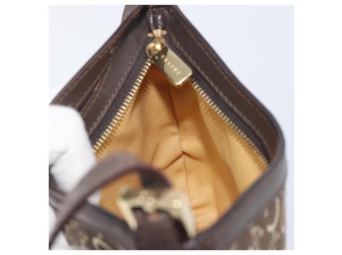 Céline CELINE C Macadam Canvas Schultertasche Braun Gold - Ansicht 21