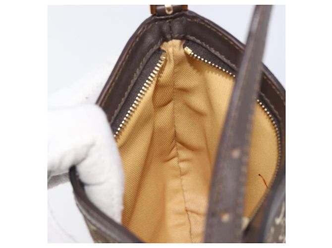 Céline CELINE C Macadam Canvas Schultertasche Braun Gold - Ansicht 22