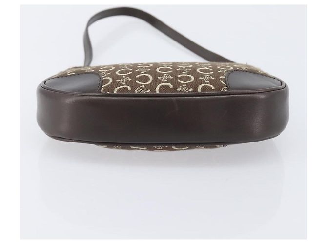 Céline CELINE C Macadam Canvas Schultertasche Braun Gold - Ansicht 5