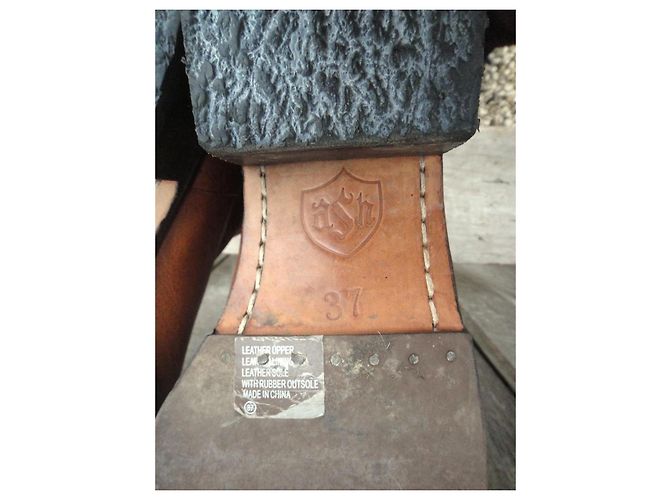 Ash Brando Botas Western de cuero marrón - vista 8