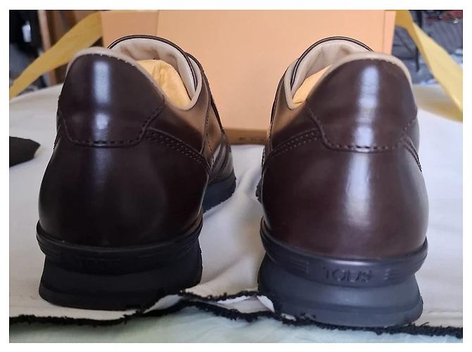TOD'S Scarpe Monk Strap in pelle marrone - vista 4