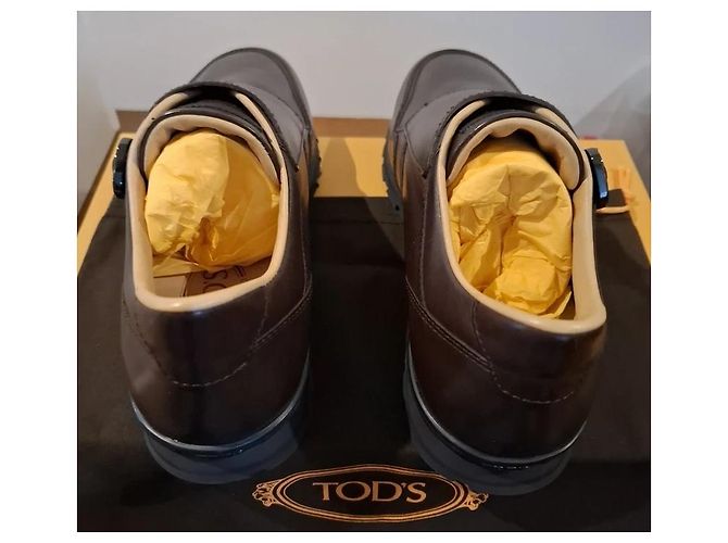TOD'S Scarpe Monk Strap in pelle marrone - vista 9