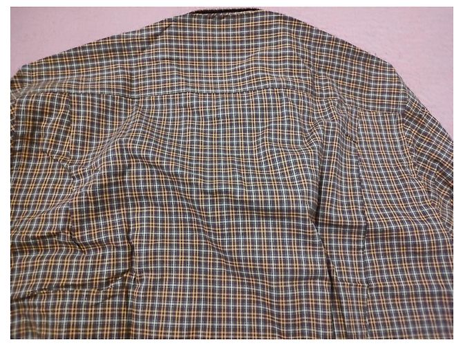 Burberry Camisa de algodón a cuadros marrón y beige - vista 8