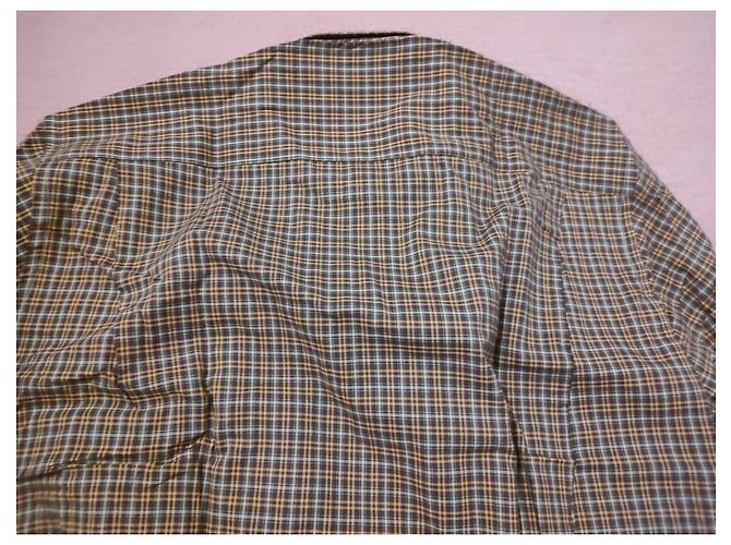 Burberry Camisa de algodón a cuadros marrón y beige - vista 9