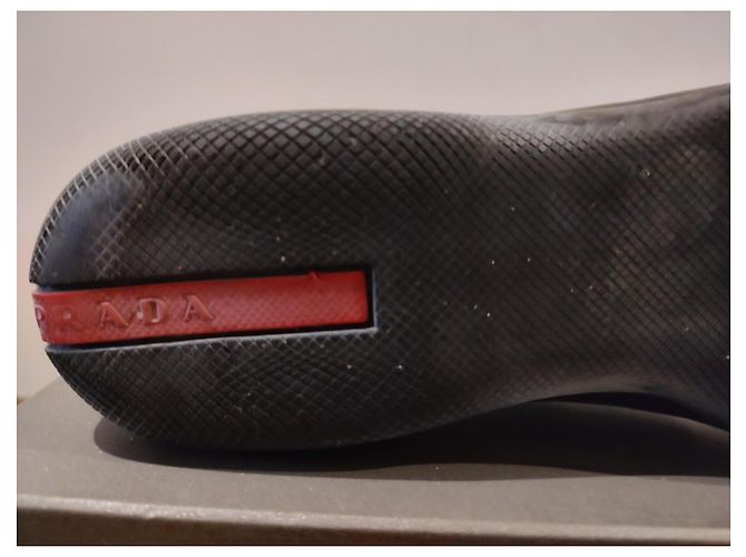 Prada schwarze Leder-Loafer - Ansicht 13