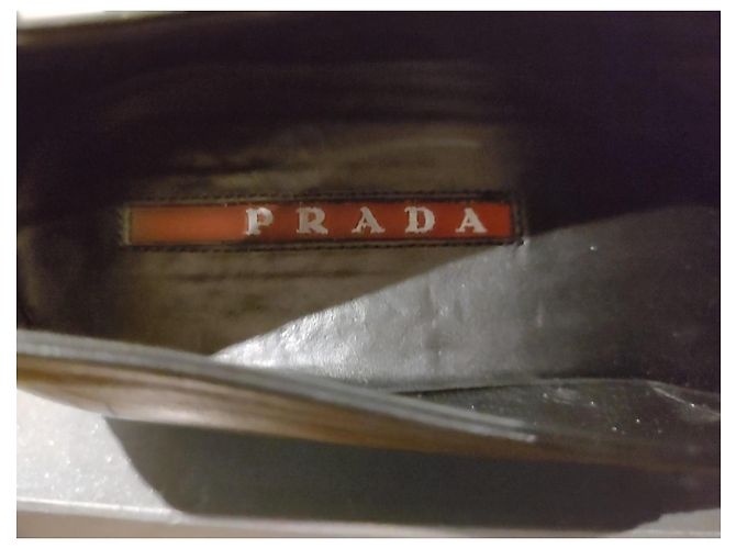 Prada schwarze Leder-Loafer - Ansicht 14