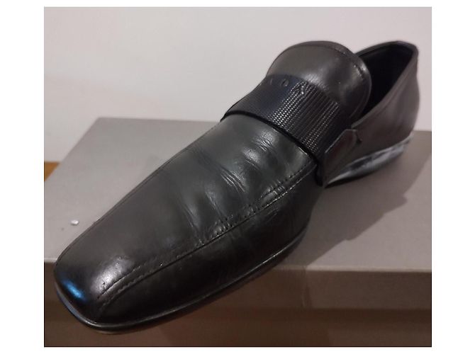 Prada schwarze Leder-Loafer - Ansicht 7