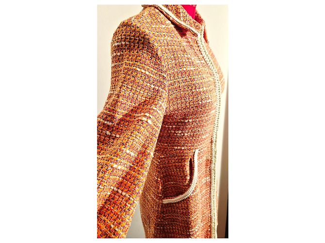 Maje Vestido corto de tweed naranja - vista 5