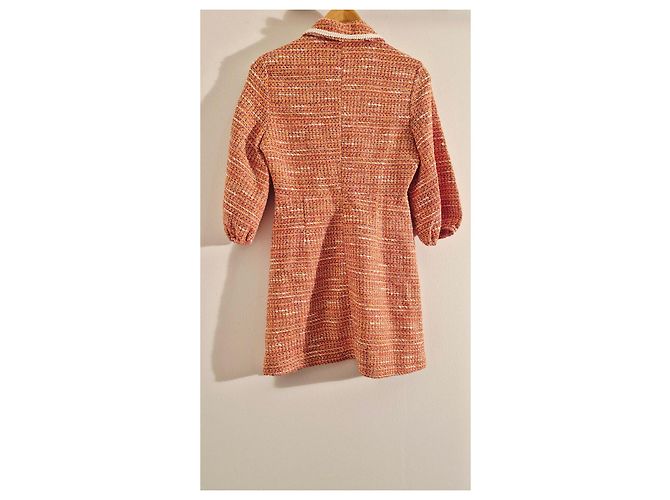 Maje Vestido corto de tweed naranja - vista 9