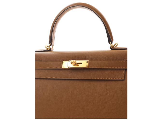 Hermès Brown Epsom Kelly II Sellier 28 - vista 12
