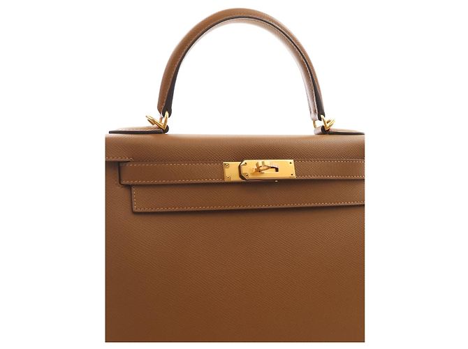 Hermès Brown Epsom Kelly II Sellier 28 - vista 13