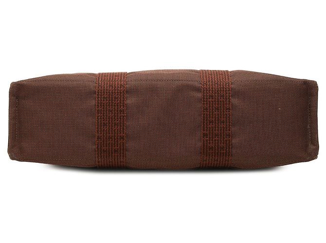 Hermès Brown Canvas Herline MM - vista 3
