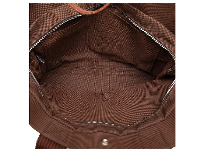 Hermès Brown Canvas Herline MM - vista 4
