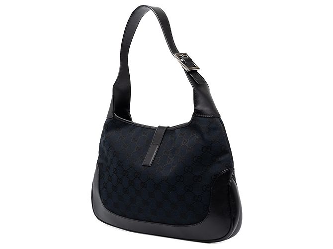 Borsa a tracolla Jackie Gucci in tela GG blu - vista 2