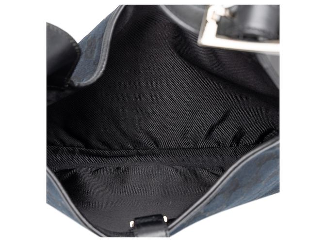 Borsa a tracolla Jackie Gucci in tela GG blu - vista 4