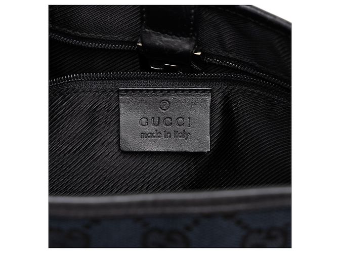 Borsa a tracolla Jackie Gucci in tela GG blu - vista 5