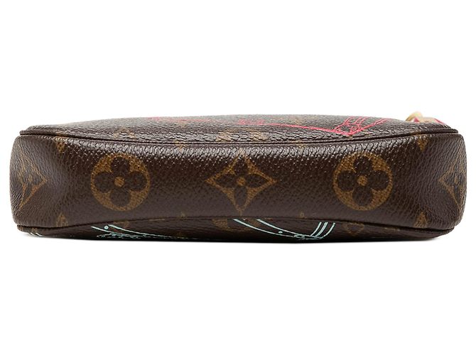 Louis Vuitton Brown Monogram 2014 Christmas Animation Mini Pochette Accessories - vista 3