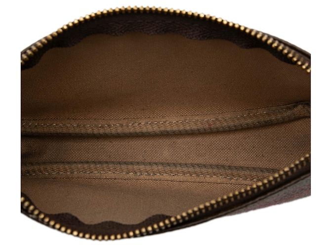Louis Vuitton Brown Monogram 2014 Christmas Animation Mini Pochette Accessories - vista 4