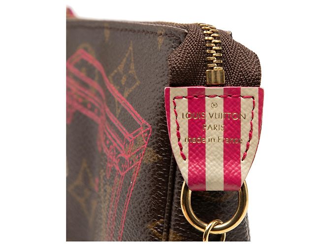 Louis Vuitton Brown Monogram 2014 Christmas Animation Mini Pochette Accessories - vista 5