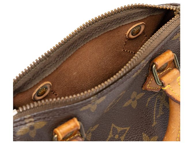 Louis Vuitton Brown Monogram Mini Speedy HL - vista 7