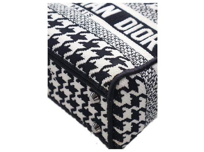 Dior White Mini Embroidered Canvas Houndstooth Lady D Lite - Ansicht 11