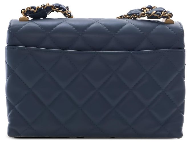 Chanel Blue Medium Quilted Calfskin 19 Flap - vista 2
