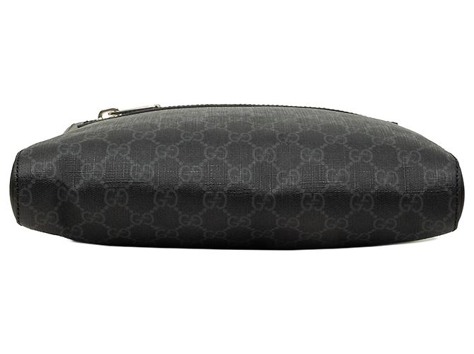 Borsa a Tracolla Gucci GG Supreme Web Media Nera - vista 3