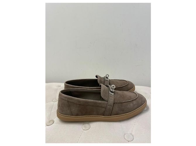 Mocassini in camoscio Hermès Paris - vista 8