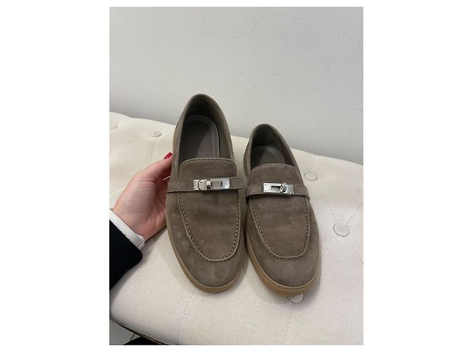 Mocassini in camoscio Hermès Paris - vista 9
